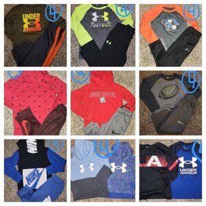 UNDER ARMOUR & NIKE size 4 BOY 18 piece lot bundle LIKE NEW